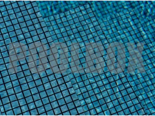 Пленка ПВХ (лайнер) (рулон 1,65*25 м.) HAOGENPLAST 3D MATRIX BLACK STRIPS 1,8 мм. Silver Black Strip