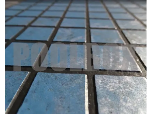 Пленка ПВХ (лайнер) (рулон 1,65*25 м.) HAOGENPLAST 3D MATRIX BLACK STRIPS 1,8 мм. Silver Black Strip