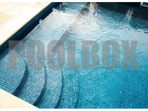 Пленка ПВХ (лайнер) (рулон 1,65*25 м.) HAOGENPLAST 3D MATRIX BLACK STRIPS 1,8 мм. Silver Black Strip