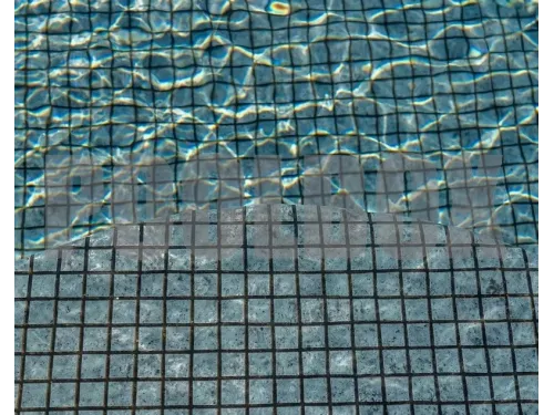 Пленка ПВХ (лайнер) (рулон 1,65*25 м.) HAOGENPLAST 3D MATRIX BLACK STRIPS 1,8 мм. Blue Black Strip