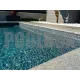 Пленка ПВХ (лайнер) (рулон 1,65*25 м.) HAOGENPLAST 3D MATRIX BLACK STRIPS 1,8 мм. Blue Black Strip