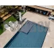 Пленка ПВХ (лайнер) (рулон 1,65*25 м.) HAOGENPLAST 3D STONE FLEX 1,65 мм. CONCRETE (серый)