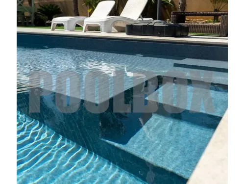 Пленка ПВХ (лайнер) (рулон 1,65*25 м.) HAOGENPLAST 3D STONE FLEX 1,65 мм. CONCRETE (серый)