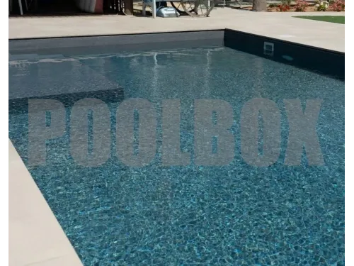 Пленка ПВХ (лайнер) (рулон 1,65*25 м.) HAOGENPLAST 3D STONE FLEX 1,65 мм. CONCRETE (серый)