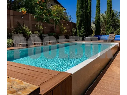 Пленка ПВХ (лайнер) (рулон 1,65*25 м.) HAOGENPLAST 3D STONE FLEX 1,65 мм. IVORY