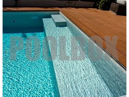 Пленка ПВХ (лайнер) (рулон 1,65*25 м.) HAOGENPLAST 3D STONE FLEX 1,65 мм. IVORY