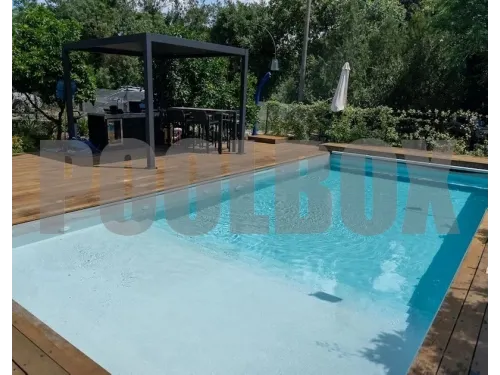 Пленка ПВХ (лайнер) (рулон 1,65*25 м.) HAOGENPLAST 3D STONE FLEX 1,65 мм. PEARL (перламутровый)