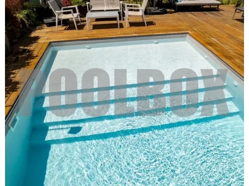 Пленка ПВХ (лайнер) (рулон 1,65*25 м.) HAOGENPLAST 3D STONE FLEX 1,65 мм. PEARL (перламутровый)