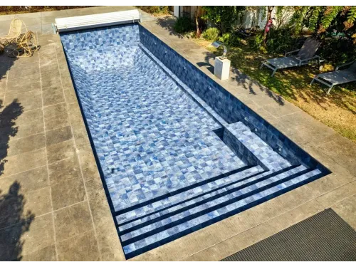 Пленка ПВХ (лайнер) (рулон 1,65*25 м.) HAOGENPLAST 3D STONE TILE 1,65 мм. Marime