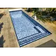 Пленка ПВХ (лайнер) (рулон 1,65*25 м.) HAOGENPLAST 3D STONE TILE 1,65 мм. Marime