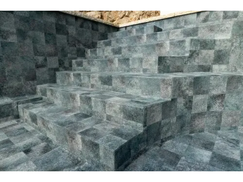 Пленка ПВХ (лайнер) (рулон 1,65*25 м.) HAOGENPLAST 3D STONE TILE 1,65 мм. Tropic