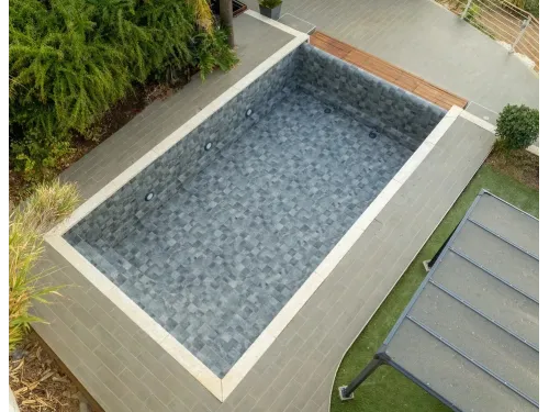 Пленка ПВХ (лайнер) (рулон 1,65*25 м.) HAOGENPLAST 3D STONE TILE 1,65 мм. Tropic