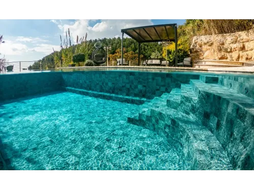 Пленка ПВХ (лайнер) (рулон 1,65*25 м.) HAOGENPLAST 3D STONE TILE 1,65 мм. Tropic