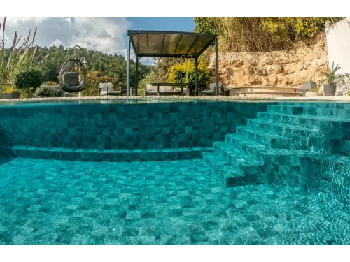 Пленка ПВХ (лайнер) (рулон 1,65*25 м.) HAOGENPLAST 3D STONE TILE 1,65 мм. Tropic