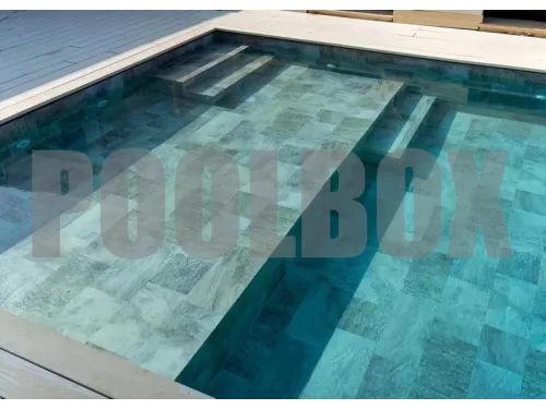 Пленка ПВХ (лайнер) (рулон 1,65*25 м.) HAOGENPLAST 3D STONE TILE 1,65 мм. Elegance