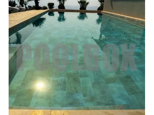 Пленка ПВХ (лайнер) (рулон 1,65*25 м.) HAOGENPLAST 3D STONE TILE 1,65 мм. Golden