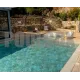 Пленка ПВХ (лайнер) (рулон 1,65*25 м.) HAOGENPLAST 3D STONE TILE 1,65 мм. Golden