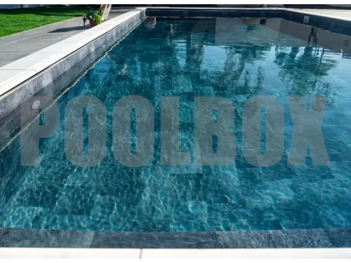 Пленка ПВХ (лайнер) (рулон 1,65*25 м.) HAOGENPLAST 3D STONE TILE 1,65 мм. Grey