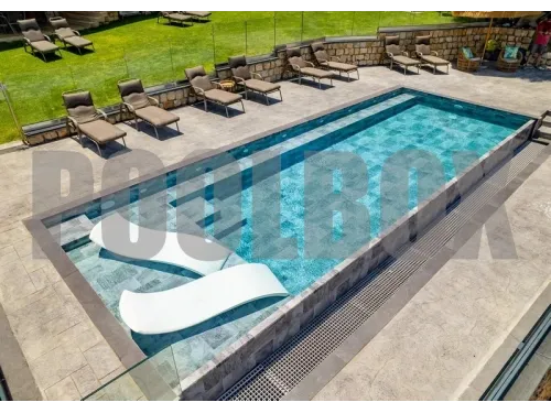 Пленка ПВХ (лайнер) (рулон 1,65*25 м.) HAOGENPLAST 3D STONE TILE 1,65 мм. Grey