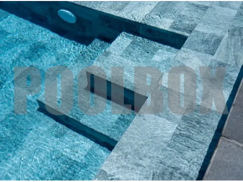 Пленка ПВХ (лайнер) (рулон 1,65*25 м.) HAOGENPLAST 3D STONE TILE 1,65 мм. Grey