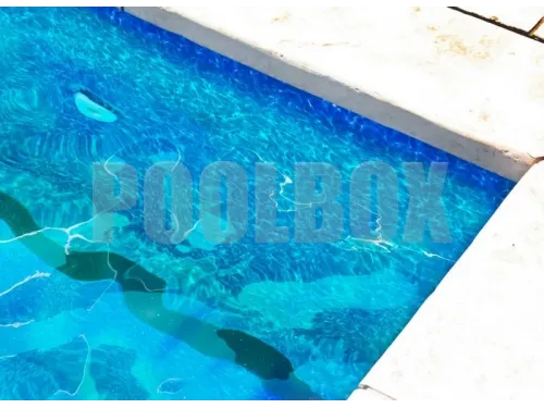 Пленка ПВХ (лайнер) (рулон 1,65*25 м.) HAOGENPLAST PRINT NEW GENERETION 1,5 мм. GALIT NG BLUE (светлый мрамор)