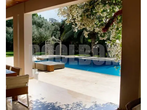 Пленка ПВХ (лайнер) (рулон 1,65*25 м.) HAOGENPLAST PRINT NEW GENERETION 1,5 мм. PACIFIC (размытая мозаика)