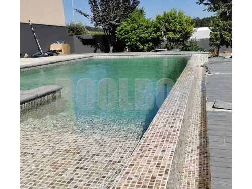 Пленка ПВХ (лайнер) (рулон 1,65*25 м.) HAOGENPLAST PRINT NEW GENERETION 1,5 мм. SNAPIR NG EARTH (земля, мозаика)