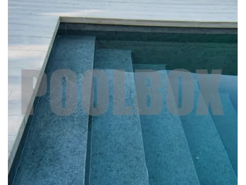 Пленка ПВХ (лайнер) (рулон 1,65*25 м.) HAOGENPLAST 3D TILE FLEX 1,8 мм. SLATE (сланец черный, антрацит)