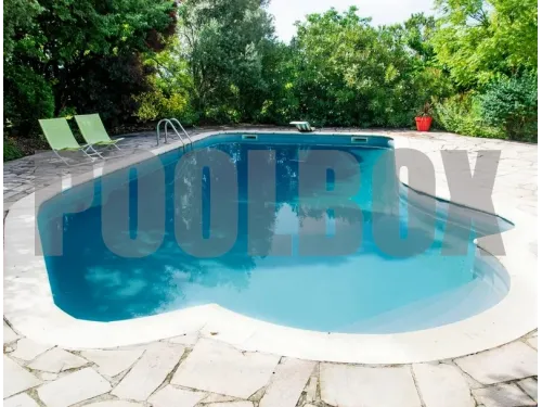 Пленка ПВХ (лайнер) (рулон 2,05*25 м.) HAOGENPLAST UNICOLORS STANDART 1,5 мм. Dark grey 9133 (темно-серая)