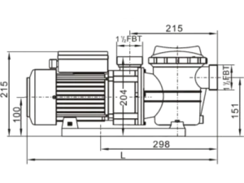 Насос (8 м3/ч, 0.25 кВт/ч, 220В) Volcan MPT035