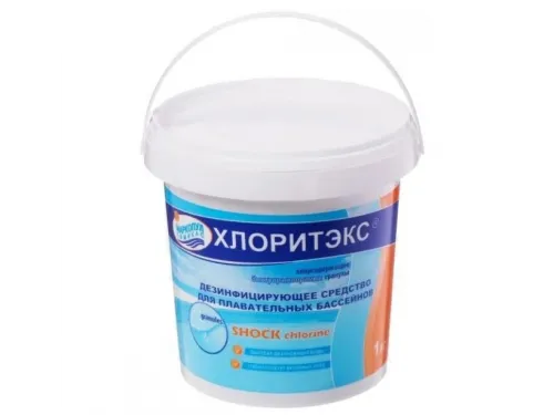 ХЛОРИТЭКС (гранулы, ударный) (ведро 1 кг.) обеззараживание на основе хлора