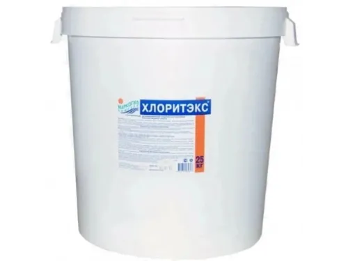 ХЛОРИТЭКС (гранулы, ударный) (ведро 25 кг.) обеззараживание на основе хлора