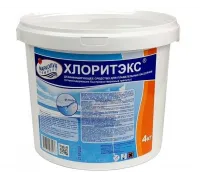 ХЛОРИТЭКС (гранулы, ударный) (ведро 4 кг.) обеззараживание на основе хлора