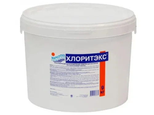 ХЛОРИТЭКС (гранулы, ударный) (ведро 9 кг.) обеззараживание на основе хлора