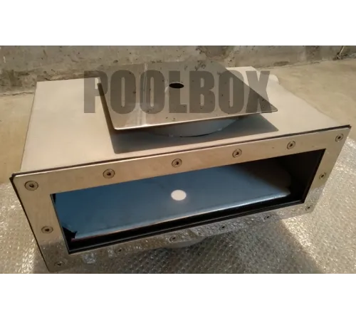 Скиммер АТ 05.12M (универс.) V 35 л., из нерж. стали AISI-316, с широкой рамкой, с переливом