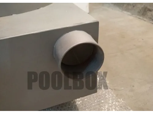 Скиммер АТ 05.12 (универс.) V 35 л., из нерж. стали AISI-304, с широкой рамкой, с переливом