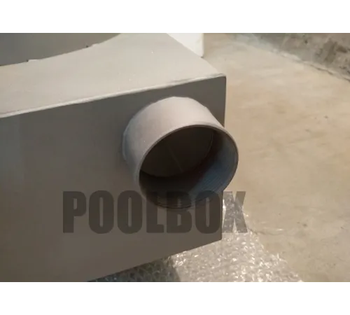 Скиммер АТ 05.12M (универс.) V 35 л., из нерж. стали AISI-316, с широкой рамкой, с переливом