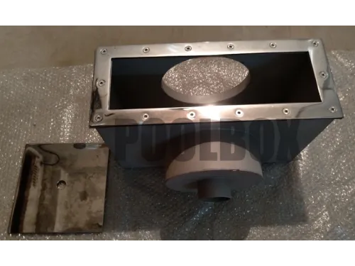 Скиммер АТ 05.12 (универс.) V 35 л., из нерж. стали AISI-304, с широкой рамкой, с переливом