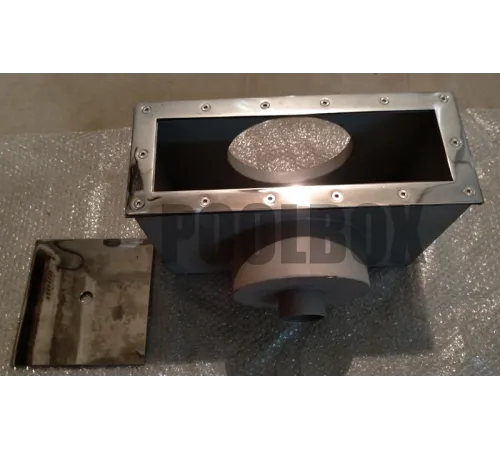 Скиммер АТ 05.12M (универс.) V 35 л., из нерж. стали AISI-316, с широкой рамкой, с переливом