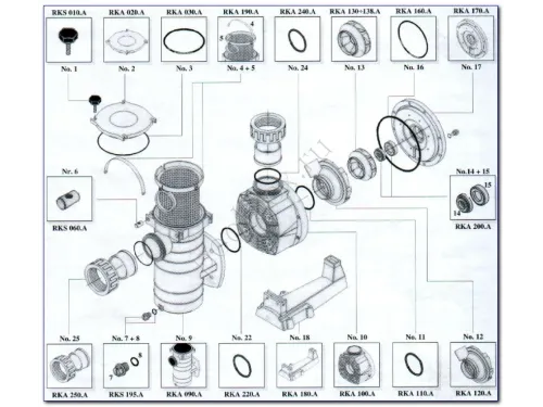 Насос (44 м3/ч, 2.3 кВт/ч, 220В) Kripsol Kapri KAP-250 М