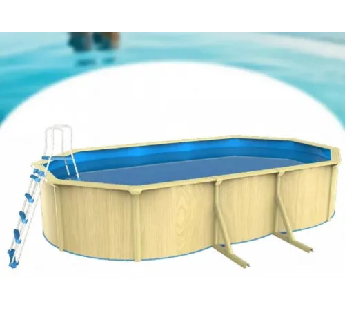Каркасный бассейн Акватюнинг Премиум 6,1*3,6*1,3 м. (овал) (каркас/пленка/скиммер/форсунка/подстилка/тент/лестница/фильтр)