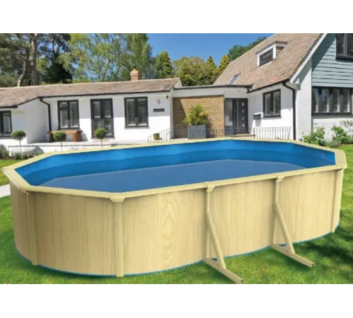 Каркасный бассейн Акватюнинг Премиум 6,1*3,6*1,3 м. (овал) (каркас/пленка/скиммер/форсунка/подстилка/тент/лестница/фильтр)