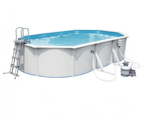 Каркасный бассейн Акватюнинг Премиум 6,1*3,6*1,3 м. (овал) (каркас/пленка/скиммер/форсунка/подстилка/тент/лестница/фильтр)