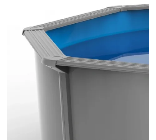 Каркасный бассейн Акватюнинг Премиум 6,1*3,6*1,3 м. (овал) (каркас/пленка/скиммер/форсунка/подстилка/тент/лестница/фильтр)