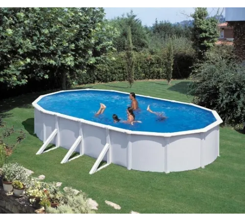 Каркасный бассейн Акватюнинг Премиум 7,3*3,6*1,3 м. (овал) (каркас/пленка/скиммер/форсунка/подстилка/тент/лестница/фильтр)