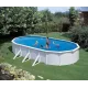 Каркасный бассейн Акватюнинг Премиум 7,3*3,6*1,3 м. (овал) (каркас/пленка/скиммер/форсунка/подстилка/тент/лестница/фильтр)