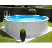 Каркасный бассейн Акватюнинг Премиум д.4,6*1,3 м. (круг) (каркас/пленка/скиммер/форсунка/подстилка/тент/лестница/фильтр)