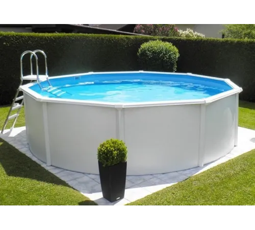 Каркасный бассейн Акватюнинг Премиум д.3,6*1,3 м. (круг) (каркас/пленка/скиммер/форсунка/подстилка/тент/лестница/фильтр)