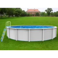 Каркасный бассейн Акватюнинг Премиум д.5,5*1,3 м. (круг) (каркас/пленка/скиммер/форсунка/подстилка/тент/лестница/фильтр)