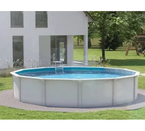 Каркасный бассейн Акватюнинг Премиум д.5,5*1,3 м. (круг) (каркас/пленка/скиммер/форсунка/подстилка/тент/лестница/фильтр)